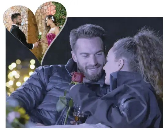  ??  ?? MARC Buckner handed Pasha dos Santos a white rose in the first show. In last night’s episode of The Bachelor SA, she took full advantage of the power that came with it and went on a one-on-one romantic date with him.