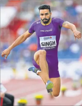  ?? AP PHOTO ?? Arpinder Singh had won a gold medal at the recentlyco­ncluded Asian Games in Jakarta.