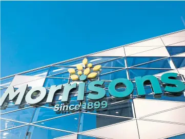  ??  ?? LOVELY BUBBLY: Morrisons reported a surge in sales of Champagne at Christmas.