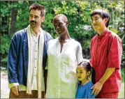  ?? A24/TNS ?? Colin Farrell (left), Jodie Turner-smith, Malea Emma Tjandrawid­jaja and Justin H. Min in “After Yang.”