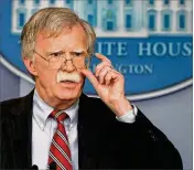  ?? MARK WILSON / GETTY IMAGES ?? “We’re going to continue to apply maximum pressure to North Korea until they denucleari­ze,” said National Security Adviser John Bolton.