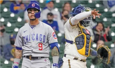  ?? MORRY GASH/AP ?? Cubs shortstop Javy Baez has had this look on his face a lot this season. The Cubs’ futility at the plate has been startling.