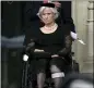  ?? SUSAN WALSH — THE ASSOCIATED PRESS FILE ?? Roberta McCain, mother of Sen. John McCain, R-Ariz., watches as his casket is carried out of Washington National Cathedral Sept. 1, 2018, in Washington.