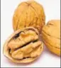  ??  ?? Walnuts contain biotin, which reduces the occurrence of prematurel­y grey hair