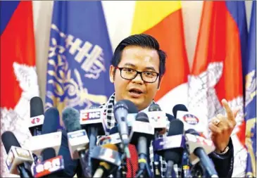  ?? HONG MENEA ?? Justice ministry spokesman Chin Malin said issuing a statement demanding the release of the more than 10 protesters is not legal and will have no effect on a decision.