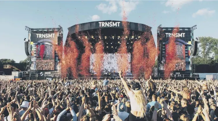  ??  ?? TRNSMT normally attracts about 50,000 fans to the festival on Glasgow Green. Organisers have said they are ‘committed’ to following any Covid guidance which may be in place at the time of the event