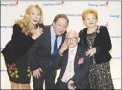  ?? AP PHOTO ?? Margo MacNabb Nederlande­r, left, James L. Nederlande­r, James M. Nederlande­r and Charlene Nederlande­r attend the 8th Annual Exploring The Arts Gala benefit in New York.