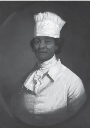  ??  ?? Not Hercules, enslaved chef of Washington, and not by Gilbert Stuart, a new report says.