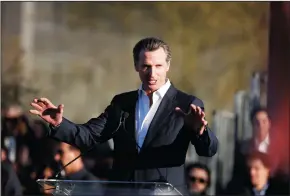  ?? KIRK MCKOY/LOS ANGELES TIMES FILE PHOTOGRAPH ?? Lt. Governor Gavin Newsom, shown at an event on Feb. 24 in Beverly Hills.