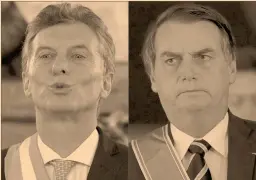  ?? Fotos: afp y ap ?? Mauricio Macri, presidente de Argentina, se reunirá con su homólogo brasileño, Jair Bolsonaro.