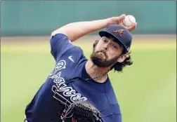  ?? John Bazemore / Associated Press ?? Atlanta Braves starting pitcher Ian Anderson said he needs to work on getting himself out of big innings when they arise.