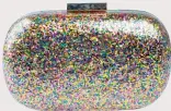  ??  ?? 2. With multi-coloured sequins and metallic hardware this Olga Berg clutch will be a versatile piece for your partywear rotation €99, Arnotts