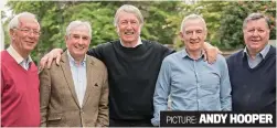  ?? ANDY HOOPER ?? PICTURE: Welsh Lions of ’71 (from left): John Dawes, Gareth Edwards, JPR Williams, John Bevan and Barry John together in 2017