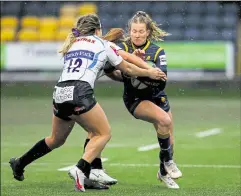  ?? Robbie Stephenson/JMP ?? Carys Cox playing for Warriors