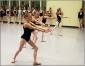  ??  ?? Kids auditionin­g for roles in George Balanchine’s Firebird with the New York City Ballet this summer at Saratoga Performing Arts Center.