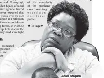  ??  ?? Joice Mujuru