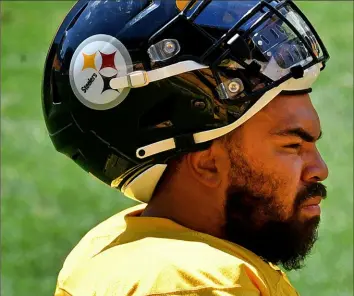  ?? Peter Diana/Post-Gazette ?? Cam Heyward is focused on his play on field, not signing a new deal.