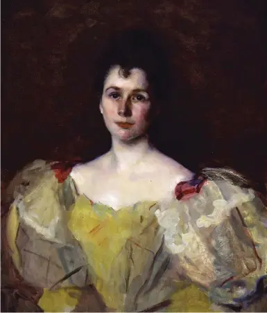  ??  ?? Cecilia Beaux (1855-1942), Portrait of Mrs. Henry Labarre Jayne, 1895. Oil on canvas, 32 x 26½ in. P-072-93.