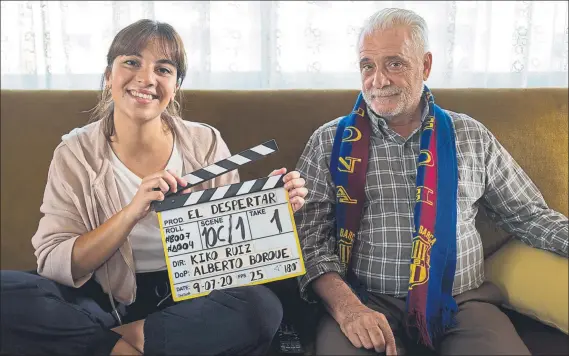  ?? FOTO: FCB ?? El actor Lluís Marco es uno de los protagonis­tas de ‘El Despertar’, película de Barça Studios que se grabó después del confinamie­nto