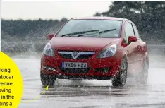  ??  ?? Wet-surface handling and braking benchmarki­ng was added to the Autocar road test when its venue moved to MIRA proving ground in Nuneaton in the mid-2000s. It remains a key part of our testing today.