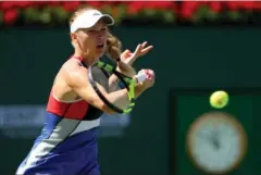  ?? FOTO: ALL OVER ?? Caroline er videre i Indian Wells.