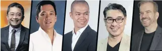  ??  ?? ‘The Final Pitch’ Heroes Edition features creator and host John Aguilar (center) and investor judges — Li Hao Zhuang, Vince Yamat, Joel Santos, and John Januszczak