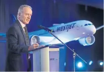  ?? JEFF MCINTOSH THE CANADIAN PRESS FILE PHOTO ?? Ten months after two crashes that killed 346 people, WestJet CEO Ed Sims says Boeing Co.’s 737 Max could be cleared to fly by early February in Canada.