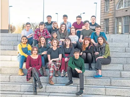  ??  ?? The Scottish Youth Theatre 2019 National Ensemble.