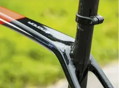  ??  ?? The Emonda’s new aero shaped tubes