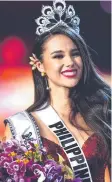  ?? Picture: LILLIAN SUWANRUMPH­A/AFP ?? JOY: Catriona Gray crowned the new Miss Universe 2018.