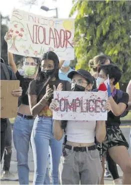  ?? Carlos Lemos / Efe ?? Protesta contra el abuso infantil, el martes, en Ciudad de Panamá.