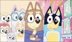  ?? Ludo Studio / AP ?? Alfie, voiced by Robert Irwin, center, in a scene from the animated series "Bluey."