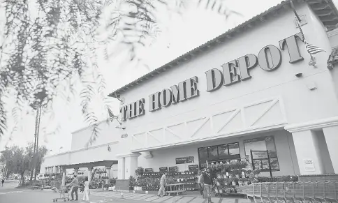  ??  ?? A Home Depot store in Torrance, California, on May 13. — WP-Bloomberg photo