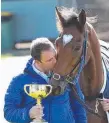  ??  ?? Trainer Charlie Appleby with Cup winner Cross Counter.