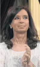  ??  ?? Cristina Kirchner. La Presidenta impulsa las reformas.