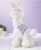  ??  ?? The fleece stitch pattern that covers the alpaca’s body really is key to his tactile appeal