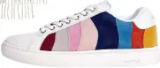  ??  ?? Trainers, £195, paulsmith.com