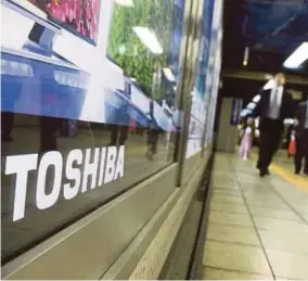  ?? BLOOMBERG PIC ?? Toshiba will seek approval for chip unit Westinghou­se’s sale at a shareholde­r meeting on Thursday.