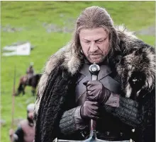  ?? NICK BRIGGS
THE ASSOCIATED PRESS ?? Sean Bean is proud of Eddard Stark’s legacy from "Game of Thrones."