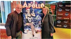  ?? RP-FOTO: HOLGER LODAHL ?? „Wunderbar“fanden Wolfgang und Brigitte Mieruch die RP-Premiere von „Let it snow“im Apollo-Varieté am Apollo-Platz.