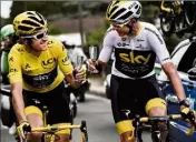  ?? (Ph. AFP) ?? Thomas et Froome lors du Tour .