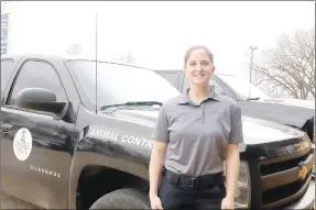  ?? LYNN KUTTER ENTERPRISE-LEADER ?? Vanessa Goodwin is the new animal control officer for the city of Prairie Grove. She will serve as a civilian officer with the police department. Goodwin started March 8.