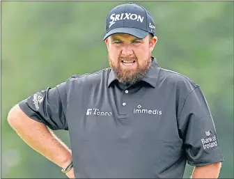  ??  ?? Open champion Shane Lowry had a tough day yesterday firing a 77