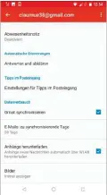  ??  ?? Stellen Sie sicher, dass die Option „Daten automatisc­h synchronis­ieren“in der Einstellun­gen aktiviert ist.