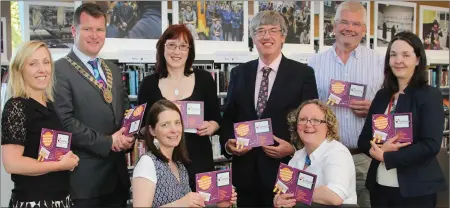  ??  ?? Aat the launch of the new eBook and eResorce service for County Wexford at Gorey Library were, front: librarian, Karen Deegan and Sinead O’Gorman, Wexford Library Service. Back row: acting county librarian, Eileen Morrissey; Cllr. Malcolm Byrne, author...