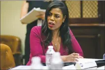  ?? AL DRAGO / THE NEW YORK TIMES FILE (2017) ?? After former White House aide Omarosa Manigault Newman published her tell-all book, “Unhinged,” Trump responded by calling her “that dog” and a “crazed, crying lowlife.”