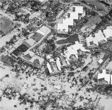  ??  ?? File photo shows view of the aftermath of Hurricane Irma on Sint Maarten Dutch part of Saint Martin island in the Caribbean. — Reuters photo