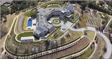 ?? GOOGLE ?? This home in the Los Altos Hills is owned by Russian-born Israeli billionair­e Yuri Milner. Assessed at $57.78million, the 25,545-square-foot main home includes nine bedrooms, 14baths, a ballroom, a library, two dining rooms and an indoor pool.