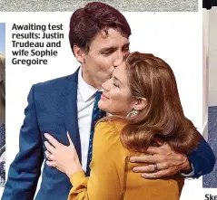  ??  ?? Awaiting test results: Justin Trudeau and wife Sophie Gregoire
Skeleton crew: Amanda Holden and Ashley Roberts