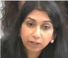  ?? ?? Pledge: Suella Braverman being questioned yesterday